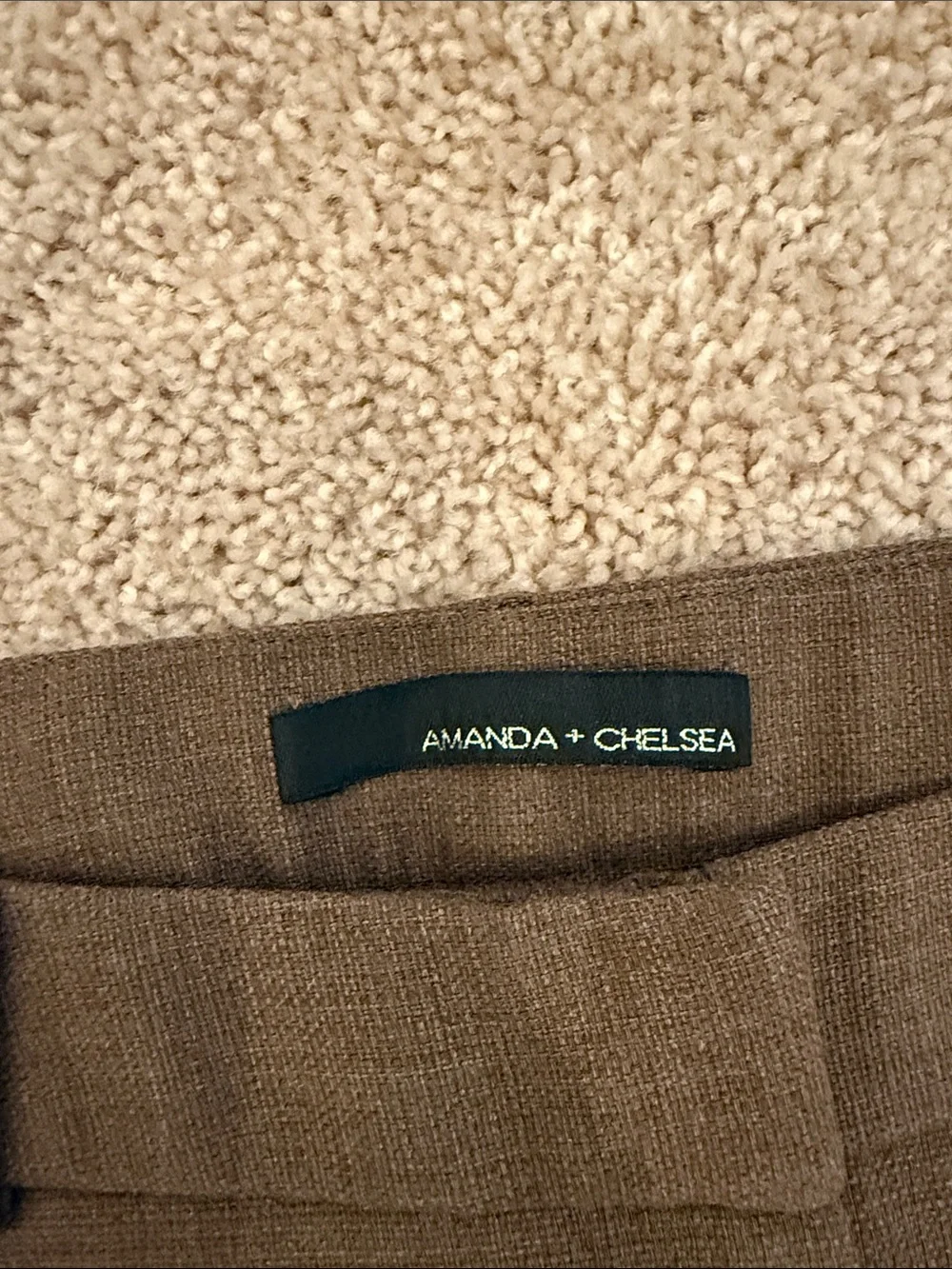 Amanda & Chelsea Brown Straight-Leg Dress Trousers